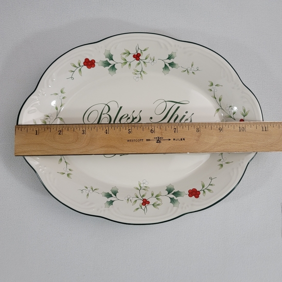Pfaltzgraff Winterberry Bless This House Plate 5034281 - Picture 8 of 16
